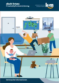 allsafe fortuna – Verbraucherinformation Titelbild der Verbraucherinformation der allsafe fortuna Privathaftpflichtversicherung